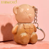 K&C-KC248285 4 Color Fuzzy Bear Fun Lipgloss Keycahin : 2 DZ