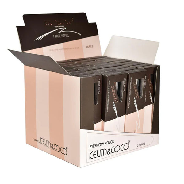 K&C-KC248575 Ultra Fine Eyebrow Pencil with 1 free refill : 1 DZ