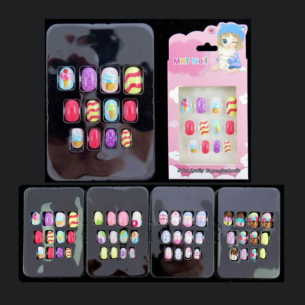 MK-NA122 Kids False Nails With Pre Glued 1DZ