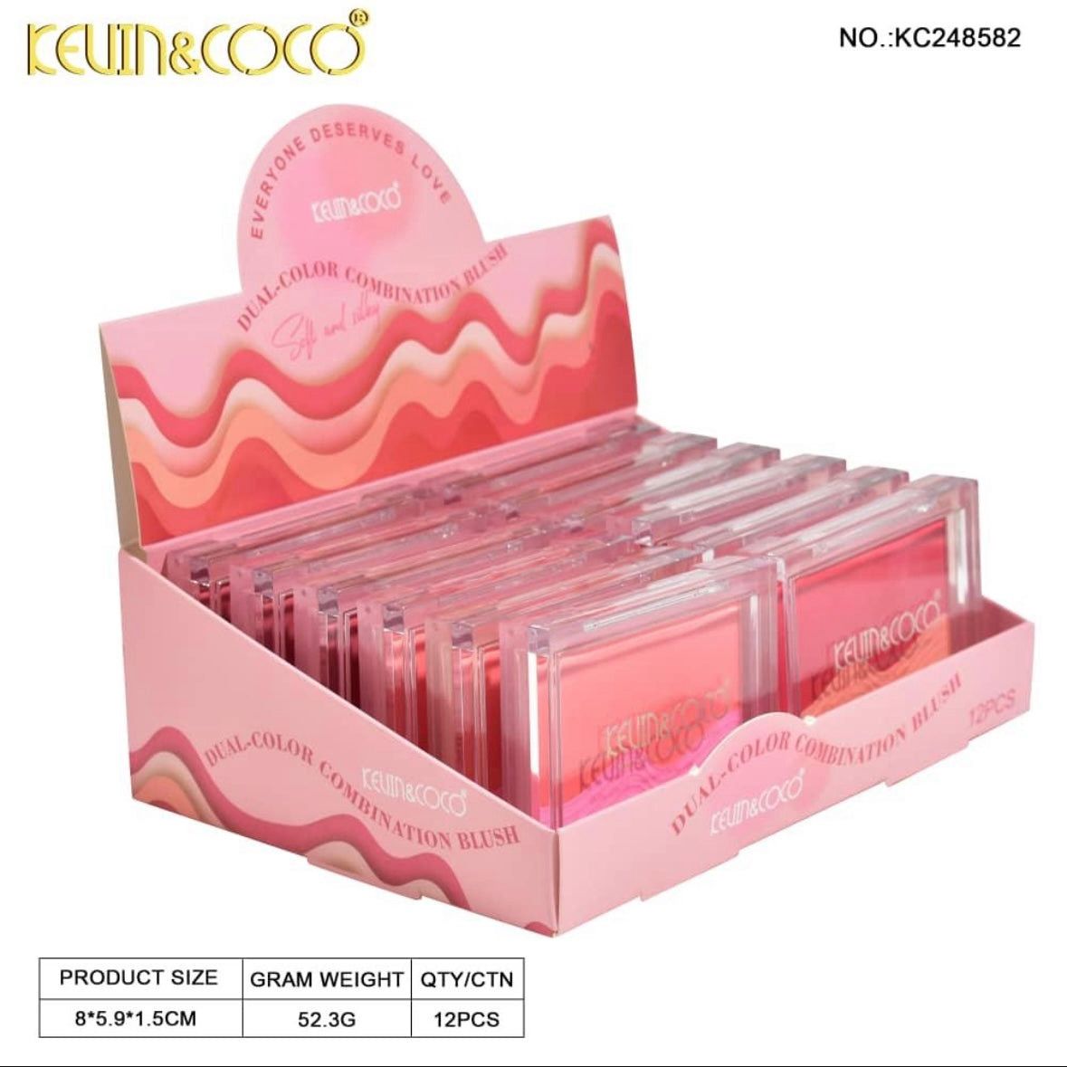 K&C-KC248582 'Everyone Deserves Love' Duo Blush : 1 DZ