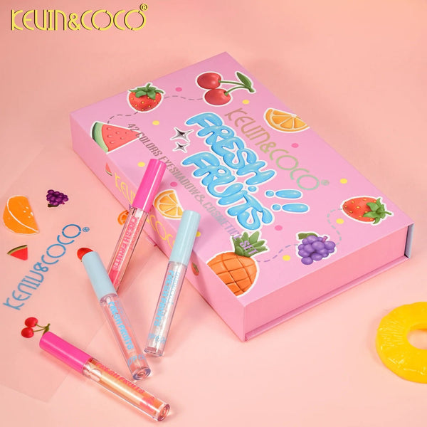 Kevin & Coco-KC1485 Fruit Sweet Orchard 42 Color Eye & Lip Gloss