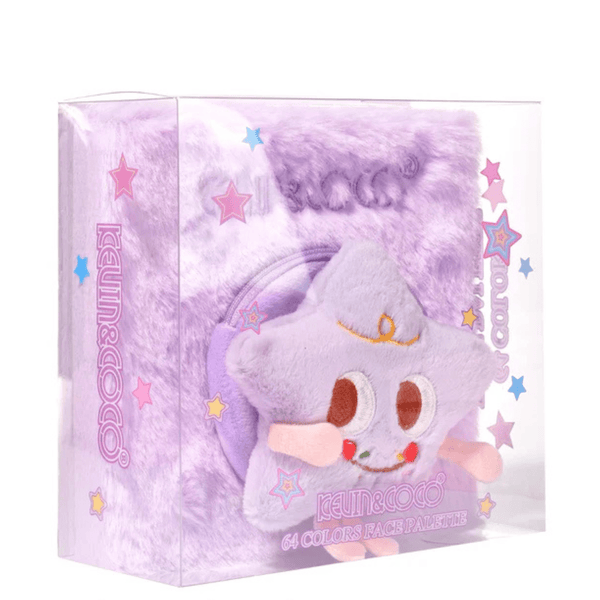 Kevin & Coco-KC1634 Plush Star 64 Colors Eye & Face Palette: 3 PC