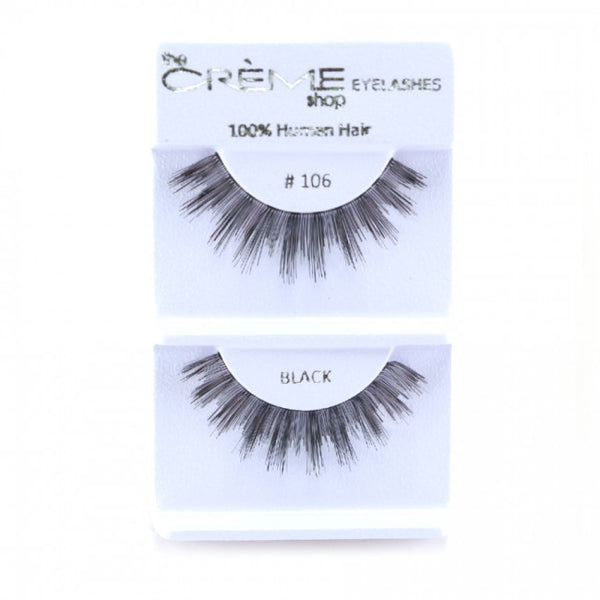 The Creme Shop 100% Human Hair Eyelashes #106 Wholesale - Cosmeticholic