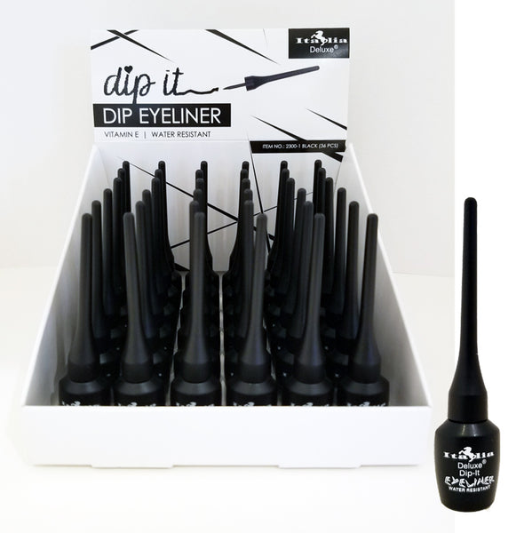 Italia Deluxe Dip Eyeliner Black 2300-1 Wholesale-Cosmeticholic