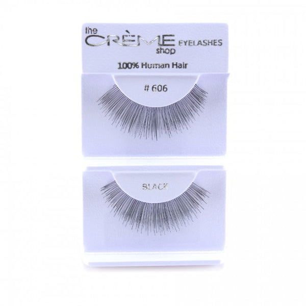 The Creme Shop 100% Human Hair Eyelashes #606 Wholesale - Cosmeticholic