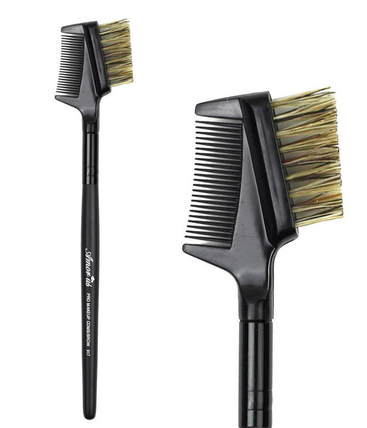 AM-BR917 : Professional Deluxe Eyelash Comb & Brow Brush 1 DZ