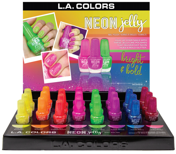 LAC-CLAC457 : Neon Jelly Polish Promo Display Set 24 PC