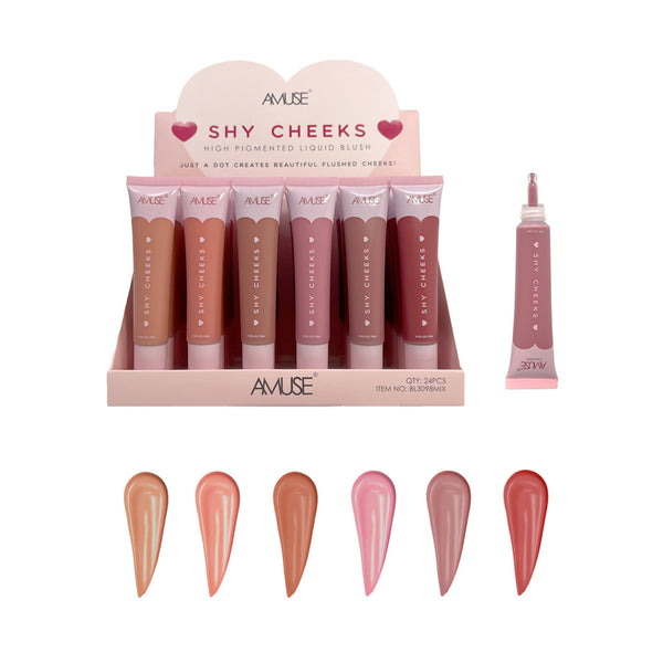 AC-BL3098MIX 'Shy Cheeks' High Pigmented Liquid Blush : 2 DZ