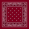 Classic Paisley Bandana Burgandy Wholesale-Cosmeticholic