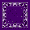 Classic Paisley Bandana Purple  Wholesale-Cosmeticholic