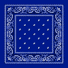 Classic Paisley Bandana Royal Blue Wholesale-Cosmeticholic