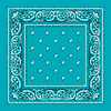 Classic Paisley Bandana Turquoise Wholesale-Cosmeticholic