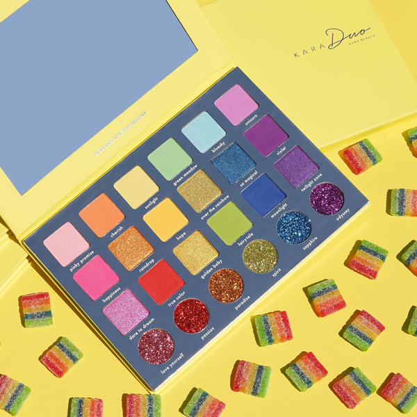 Kara ES121 Kara Duo 'Across The Rainbow' Shadow Palette Cosmetic Wholesale-Cosmeticholic