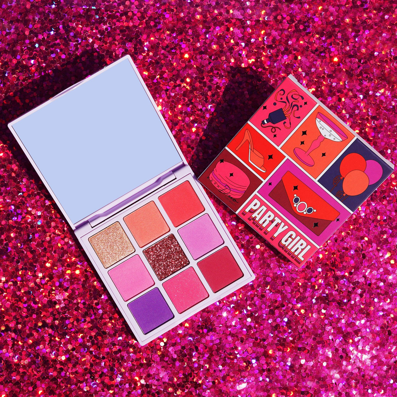 Kara Beauty ES125 Party Girl Shadow Palette Cosmetic Wholesale-Cosmeticholic