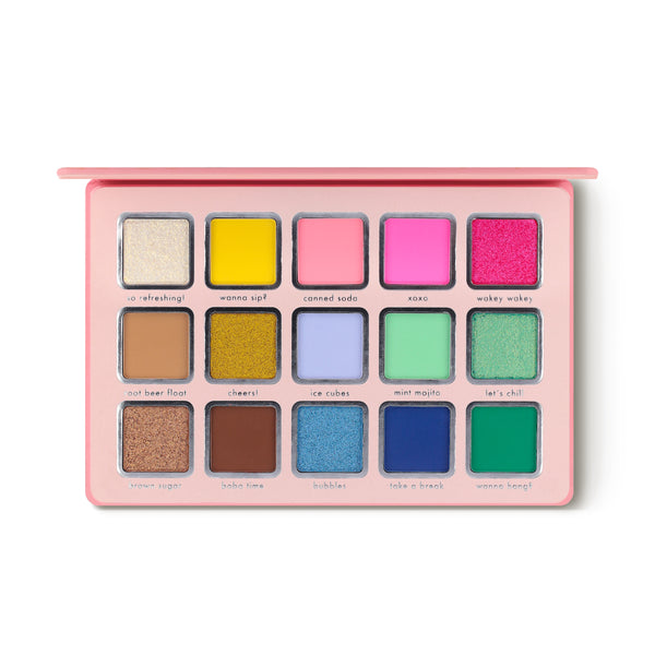 KR ESS15P Nom Nom Munchies Collection 'Sip Sip Hooray' 15 Color Shadow Palette : 3 PC