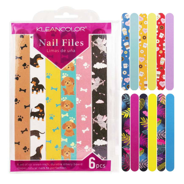 KC-NF415 6-Piece Nail File Set W/ Pouch : 2 DZ