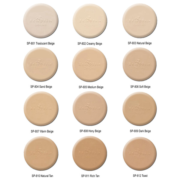 Italia Deluxe Natural Two way Powder Matte Finish Oil Free-Cosmeticholic