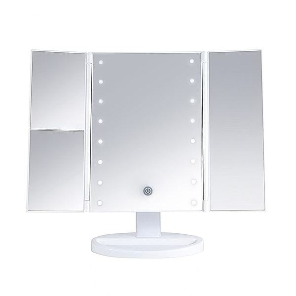 LUR-J08WHITE : LED Desktop Mirrow-WHITE AS SNOW