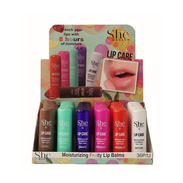 SH-LC01 : Moisturizing Fruity Lip Balms-Drench your lips  3 DZ