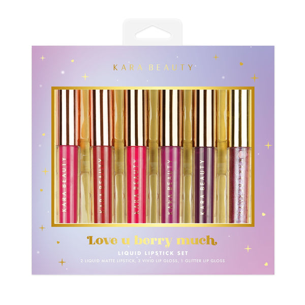 KR-LS65 LOVE U BERRY MUCH LIQUID LIPSTICK SET : 3 SETS