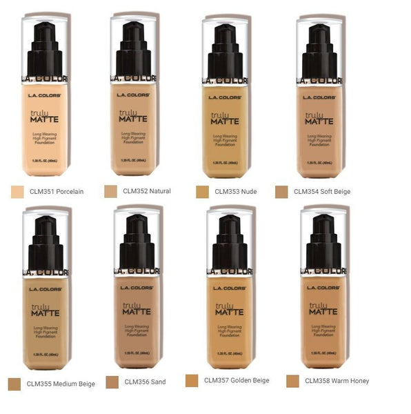 LAC-CLM Truly Matte Foundation : 3PC