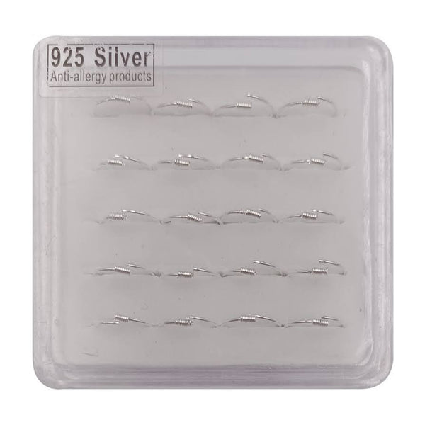 AJ-NP221S 20 PC Silver Fashion Nose Ring