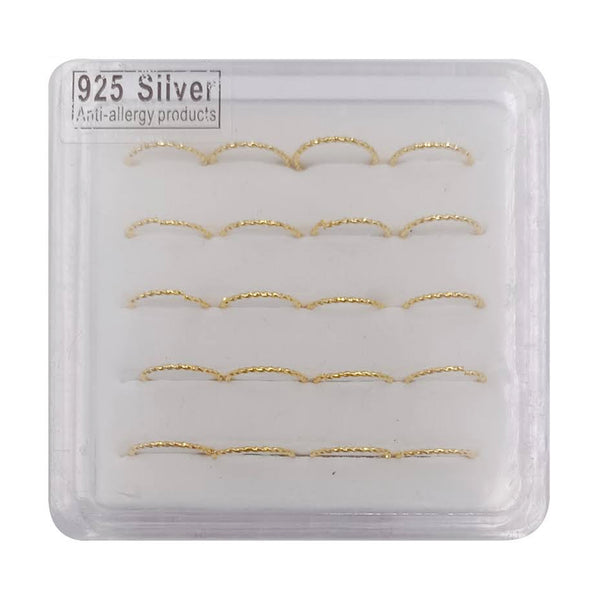 AJ-NP223G 20 PC Gold Fashion Nose Ring