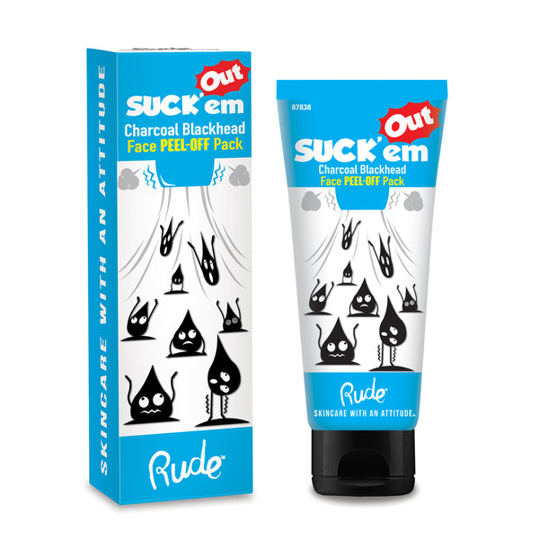 RU-87838 : Suck'em Out Charcoal Blackhead Face Pack 6 PC