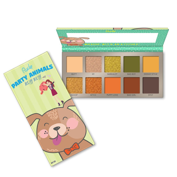 RU-88138 : Party Animal 10 Eyeshadow Palette RUff RUff 6 PC