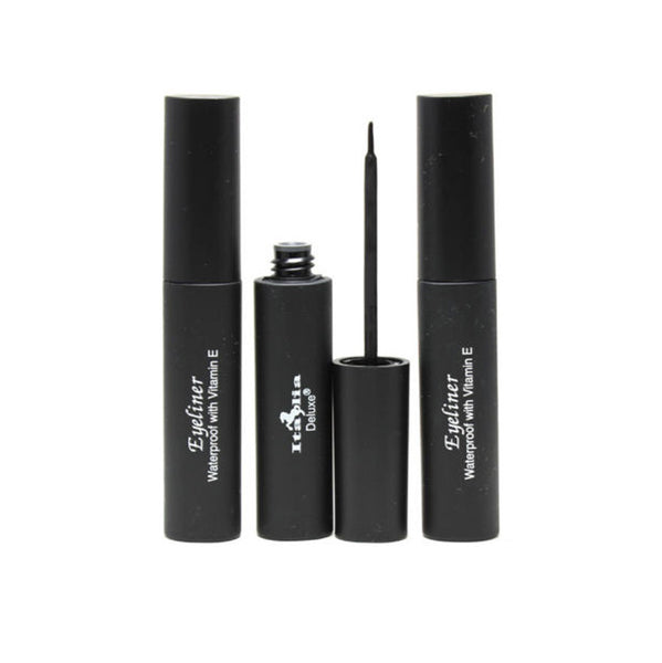 Italia Deluxe Waterproof Eyeliner with Vitamin E 201 Black Cosmetic Wholesale-Cosmeticholic