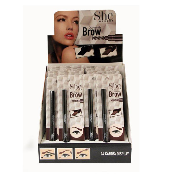 SH-EB01B : Diamonds Brow Pencil - Brown 2 DZ