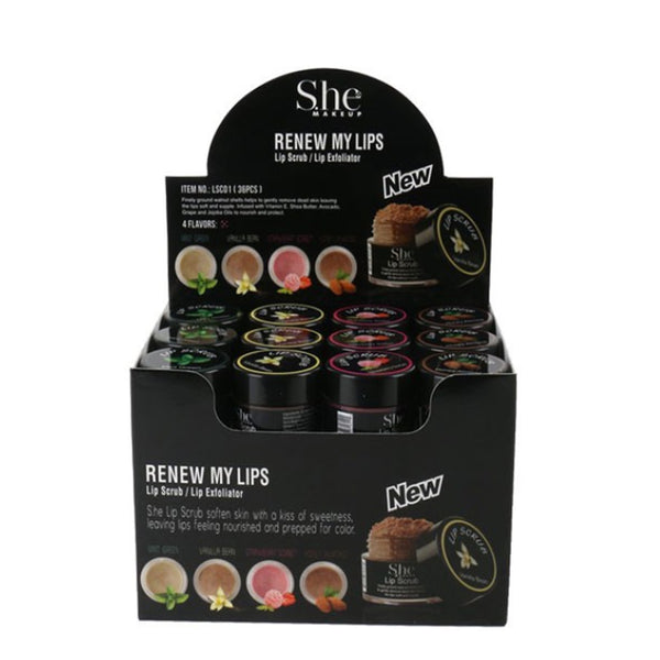 She Makeup LSC01 : Renew My Lips Lip Scrub/ Lip Exfoliator Wholesale