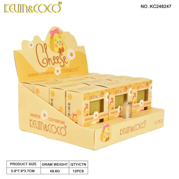 K&C-KC248247 Cheese Lip Cream Balm with Tester : 1 DZ