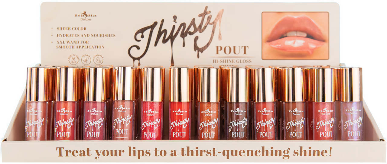 ITA-174 : Thirsty Pout Hi-Shine Gloss : 6DZ