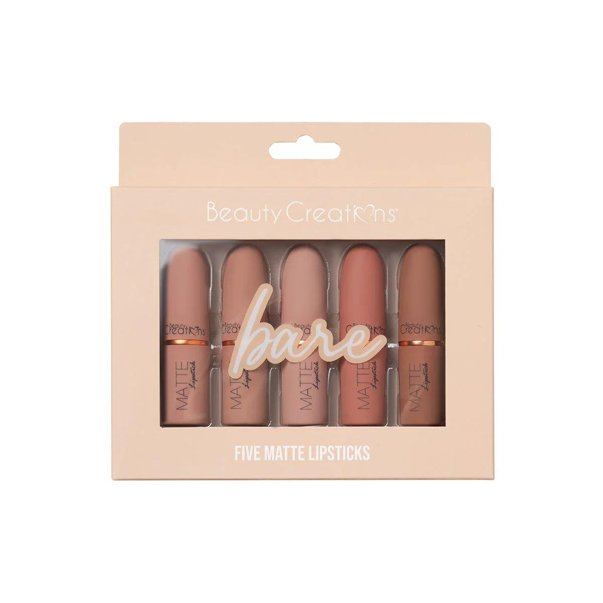 BC-TJLS1 "BARE" Five Piece Matte Lipstick Set : 6 SET