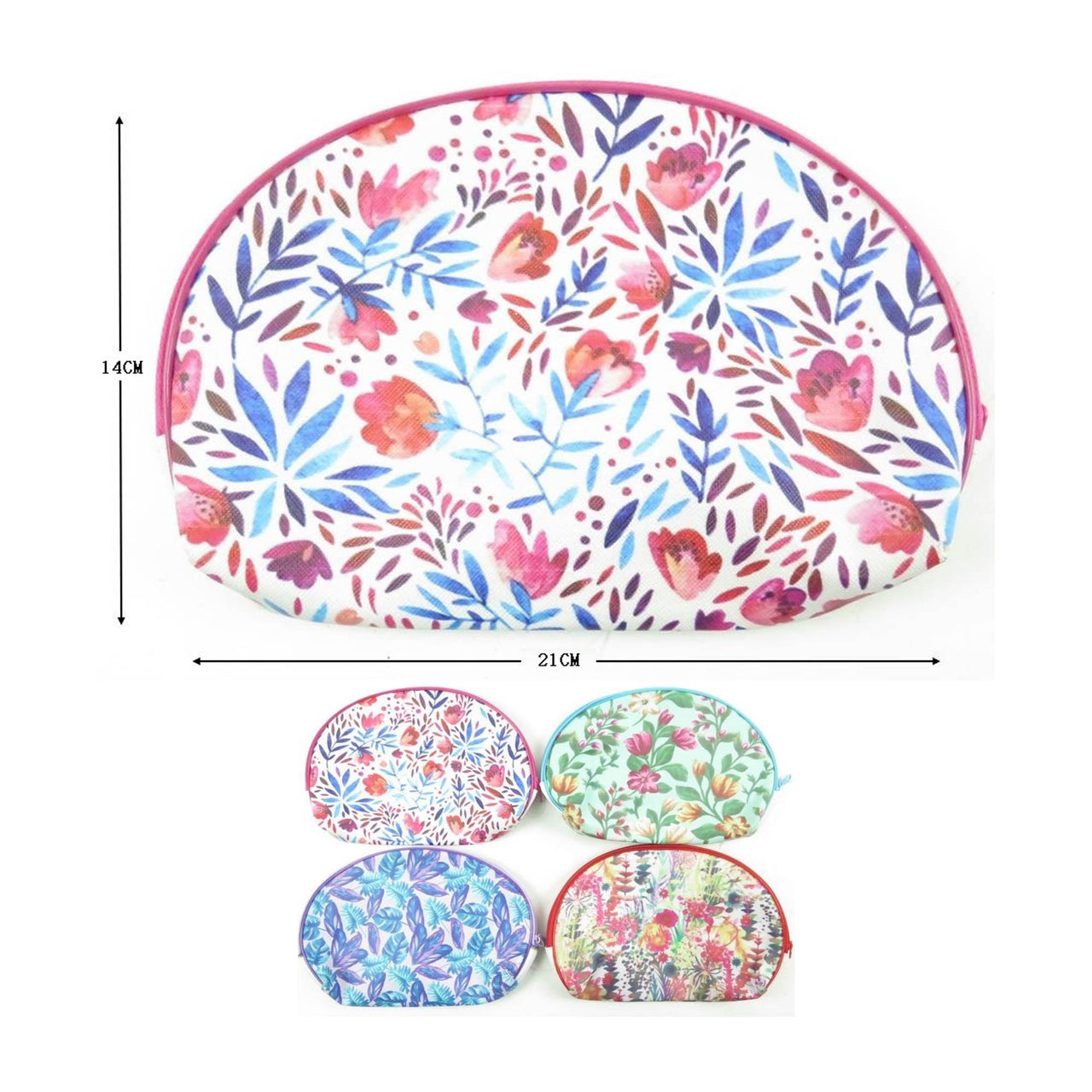 MK- Cosmetic & Toiletry Pouch With Flower Printed BA1905 1DZ