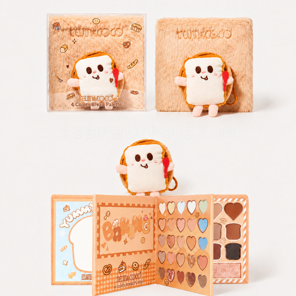K&C-KC1635 Plush Bread 64 Colors Eye & Face Palette: 3 PC