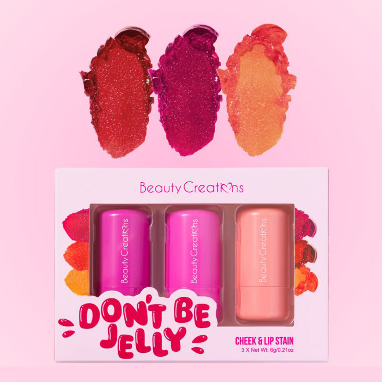 BC-DBJ Don't Be Jelly Cheek & Lip Stain : 3 SET