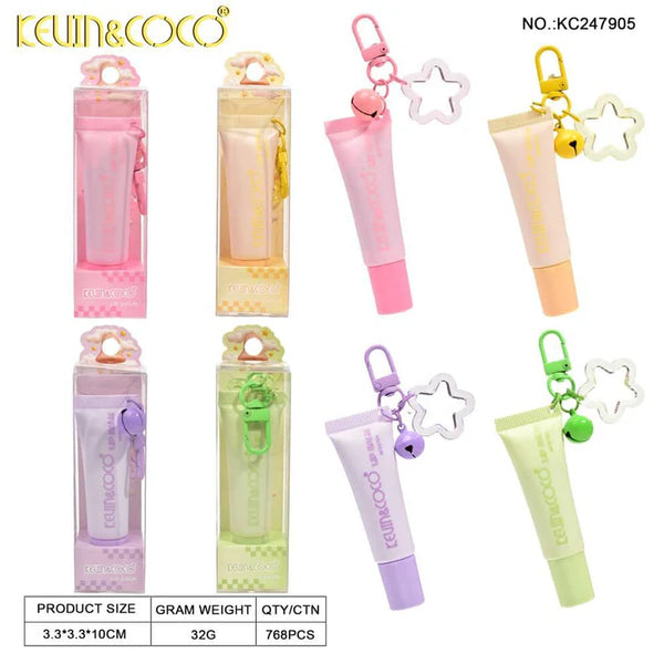 K&C-247905 Lucky Star Keycahin Lip Balm : 2 DZ