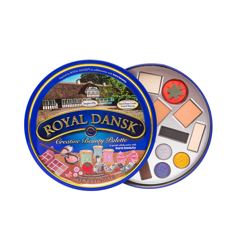 KR-E14-171-1 Royal Dansk® Cookie Tin 14 Color Creative Beauty Palette : 1 SET