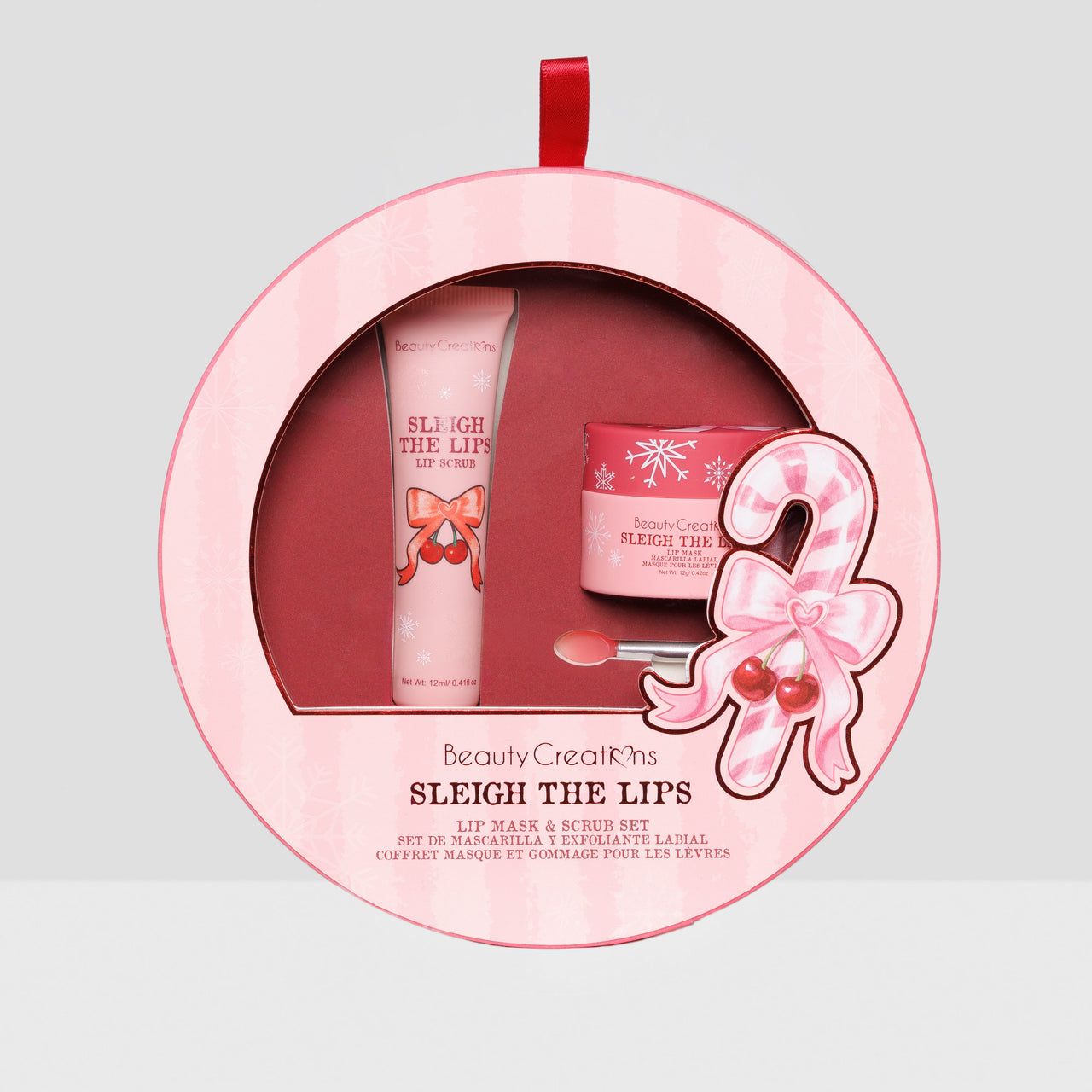 Beauty Creations Sleigh The Lips Lip Mask + Scrub Set BC-XM26STL – lip scrub and lip mask