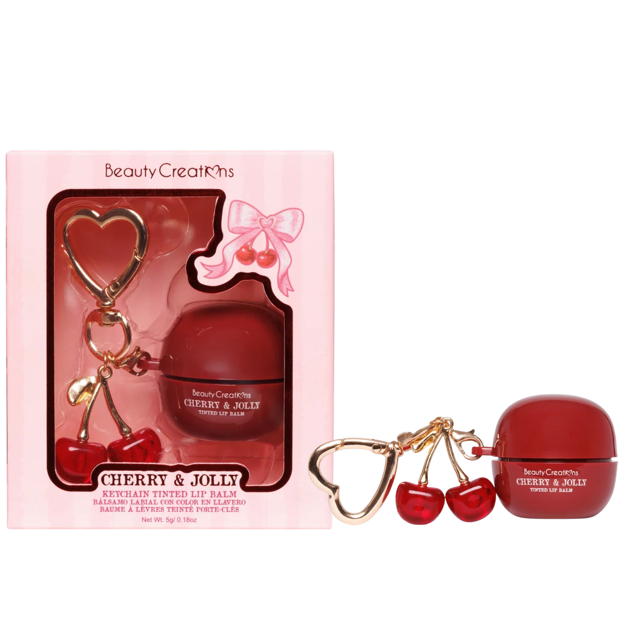 BC-XM26CJ Cherry & Jolly Keychain Tinted Lip Balm : 3 PC