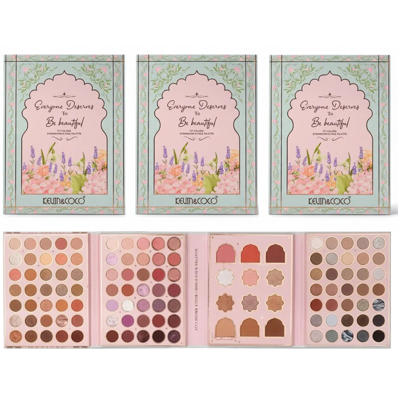 K&C-KC1589 Everyone Deserves To Be Beautiful Face Palette : 3 PC