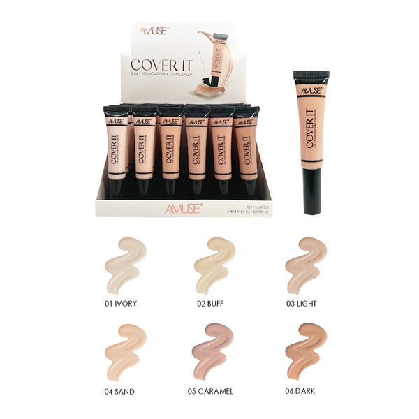 AC - KL140MIXM 2 in 1 Foundation & Concealer : 3 DZ - CosmeticholicAmuse CosmeticsACKL140MIXMFaceAC - KL140MIXM 2 in 1 Foundation & Concealer : 3 DZ