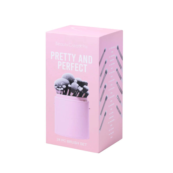 BC - BSPP 'Pretty and Perfect' 24 PC Brush Set : 1 SET - CosmeticholicBeauty CreationsBCBSPPTools & BrushesBC - BSPP 'Pretty and Perfect' 24 PC Brush Set : 1 SET