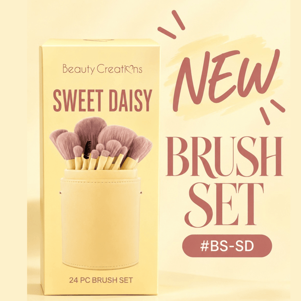 BC-BSSD 'Sweet Daisy' 24 PC Brush Set : 1 Set - CosmeticholicBeauty CreationsTools & BrushesBC-BSSD 'Sweet Daisy' 24 PC Brush Set : 1 Set