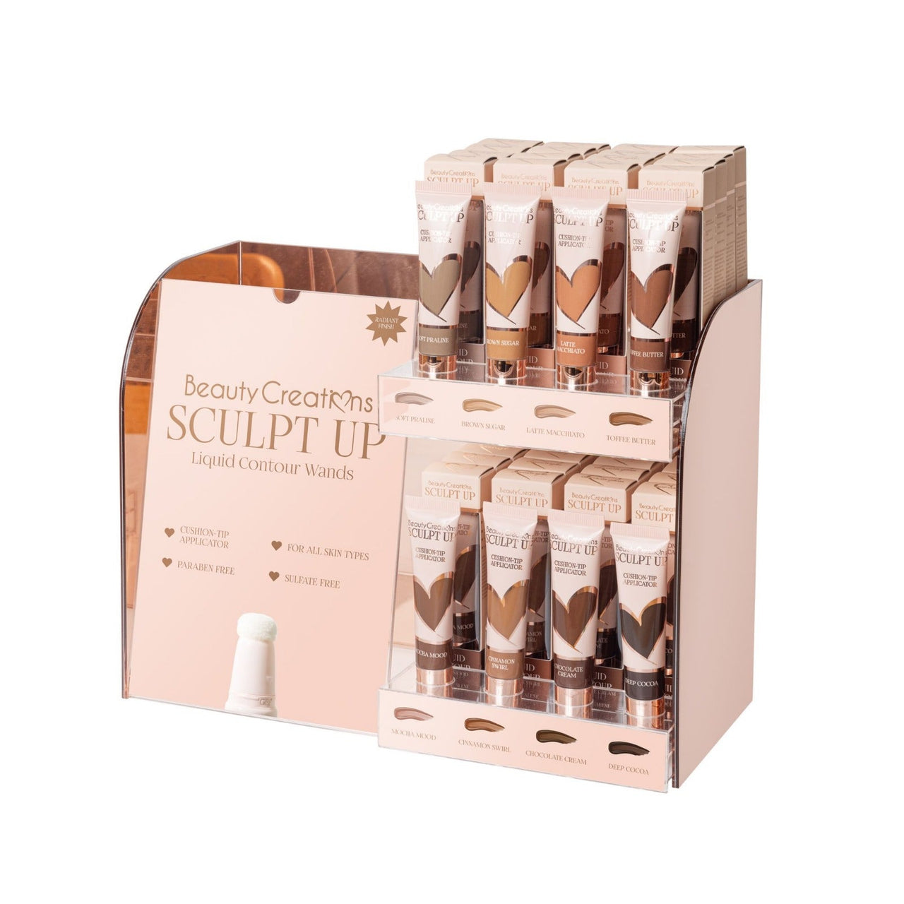 BC - FSLWPTD2 Flawless Stay Liquid Contour Display with Free Testers : 1 SET - CosmeticholicBeauty CreationsBCFSLWPTD2FaceBC - FSLWPTD2 Flawless Stay Liquid Contour Display with Free Testers : 1 SET