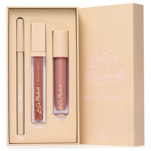 BC-LDLTN 'My City' Lip Trio : 3 PC - CosmeticholicBeauty CreationsBCLDLTNLipsBeauty Creations 'My City' Lip Trio BC-LDLTN – Les Do Makeup gift box with lip liner and two liquid lipsticks
