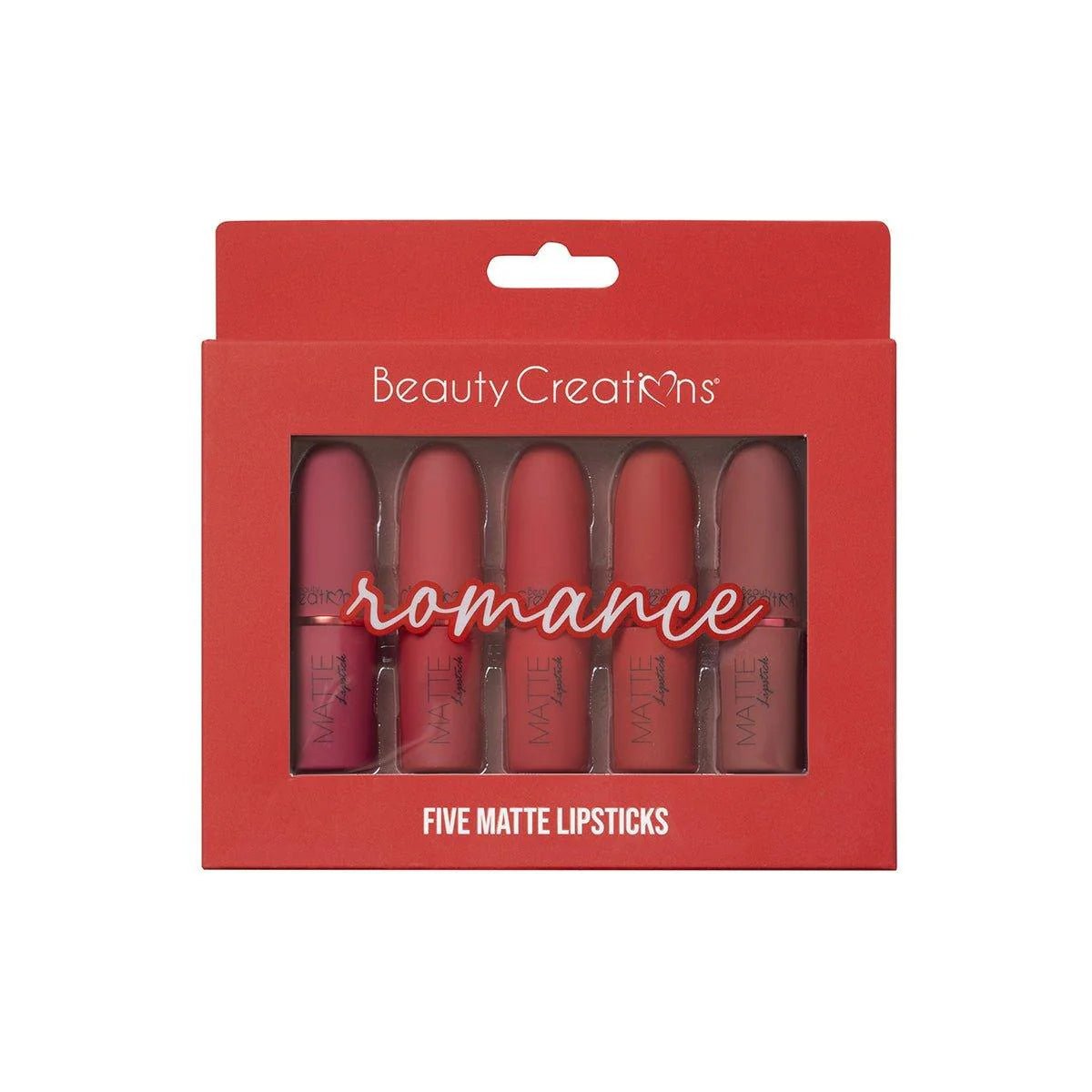 BC - TJLS2 "ROMANCE" Five Piece Matte Lipstick Set : 6 SET - CosmeticholicBeauty CreationsBCTJLS1LipsBC - TJLS2 "ROMANCE" Five Piece Matte Lipstick Set : 6 SET
