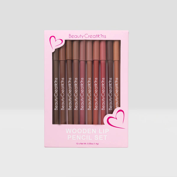 BC - WLPSET Wooden Lip Pencil 12PC Set : 3 SET - CosmeticholicBeauty CreationsBCWLPSETLipsBC - WLPSET Wooden Lip Pencil 12PC Set : 3 SET